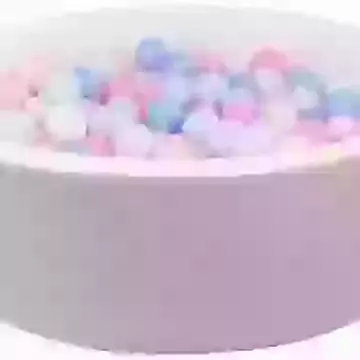 Eco Leather Ball Pit Round with 300 Balls (Choose your own ball colours)